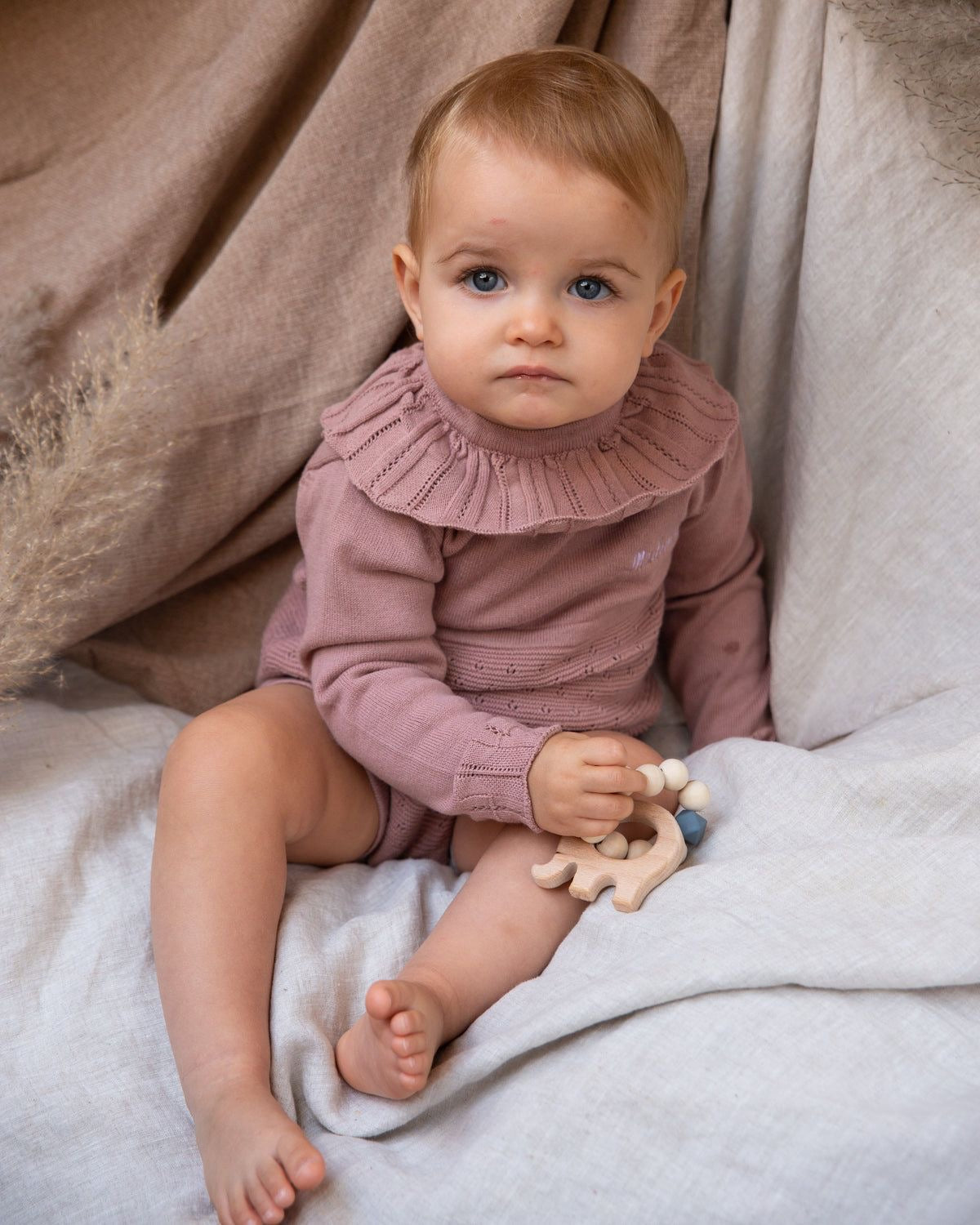 Mameluco tejido para bebé de 6-12 meses