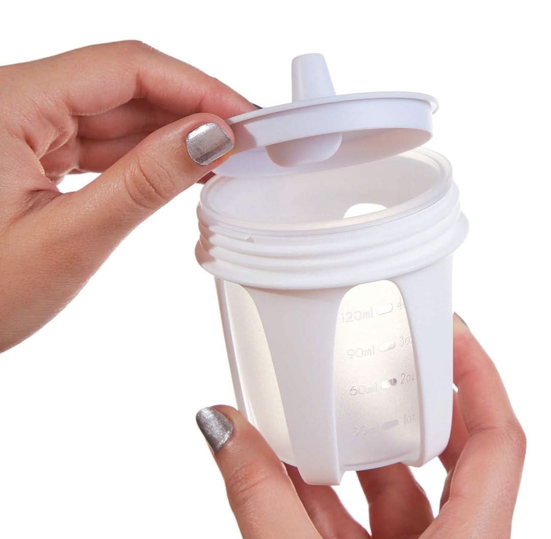 Kiinde Active Latch - Botella de silicona para bebé, anticólicos, a prueba de fugas, fácil de limpiar