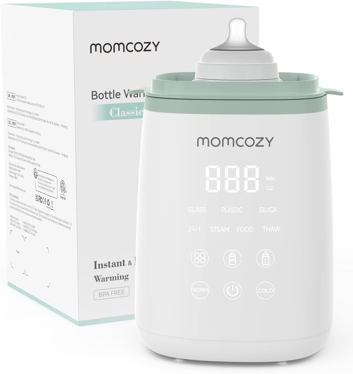 Momcozy Calentador de Toallitas para Bebé, Innovador Diseño de