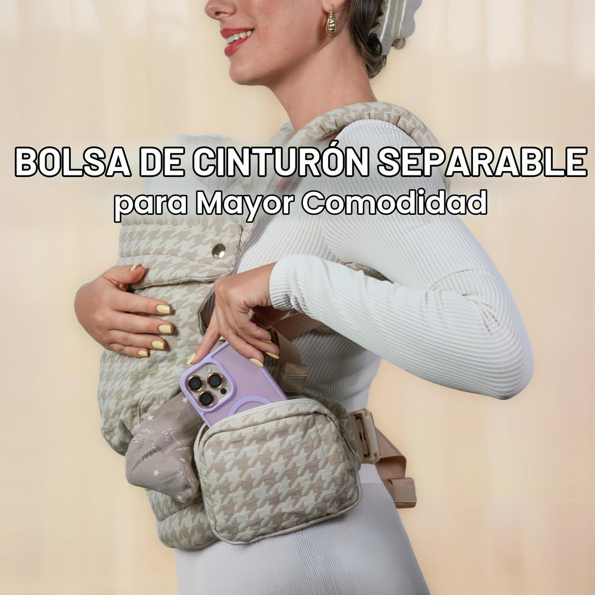 Babieboo portabebés para recién nacidos a niños pequeños, con soporte para la cabeza 7-44 libras