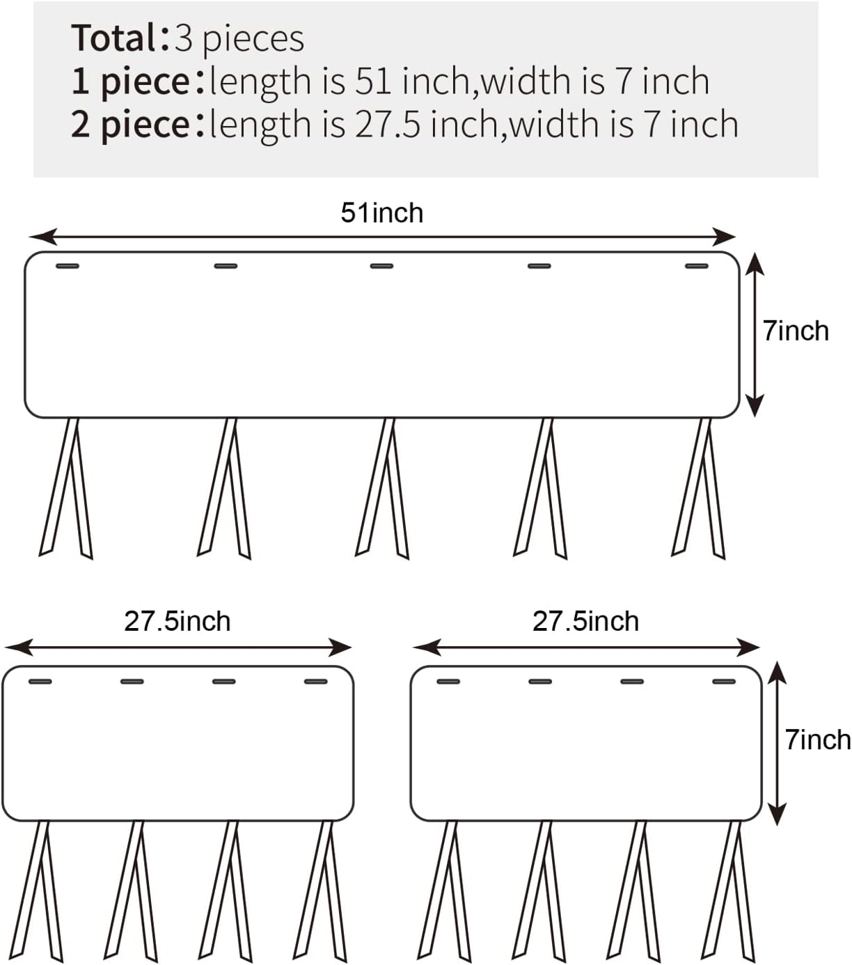 Fundas para riel de cuna, protector de borde suave para cuna de bebé, 3 piezas