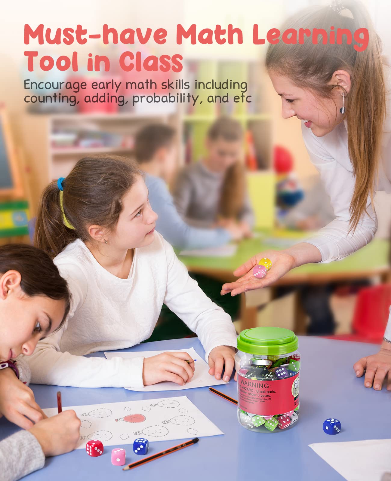 JoyCat Juego de dados de 100