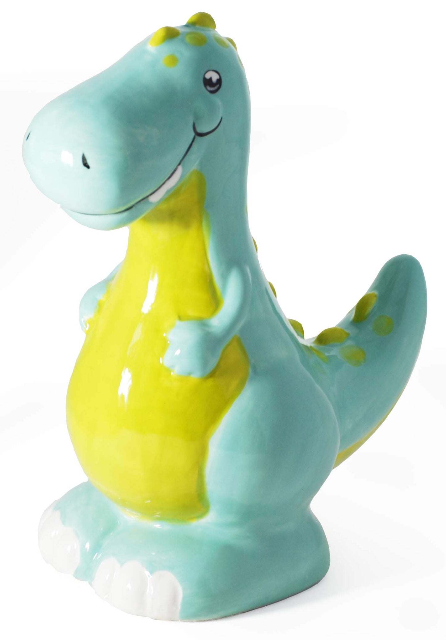 Hapinest Alcancía de dinosaurio de cerámica para niños, T-Rex