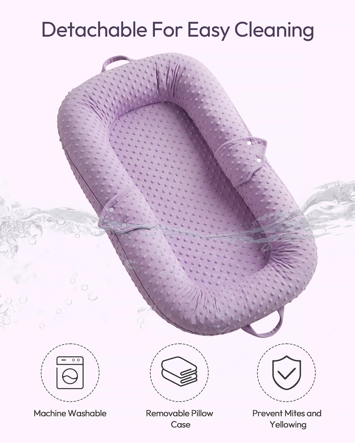 Tumbona para bebé Lavanda/Morado