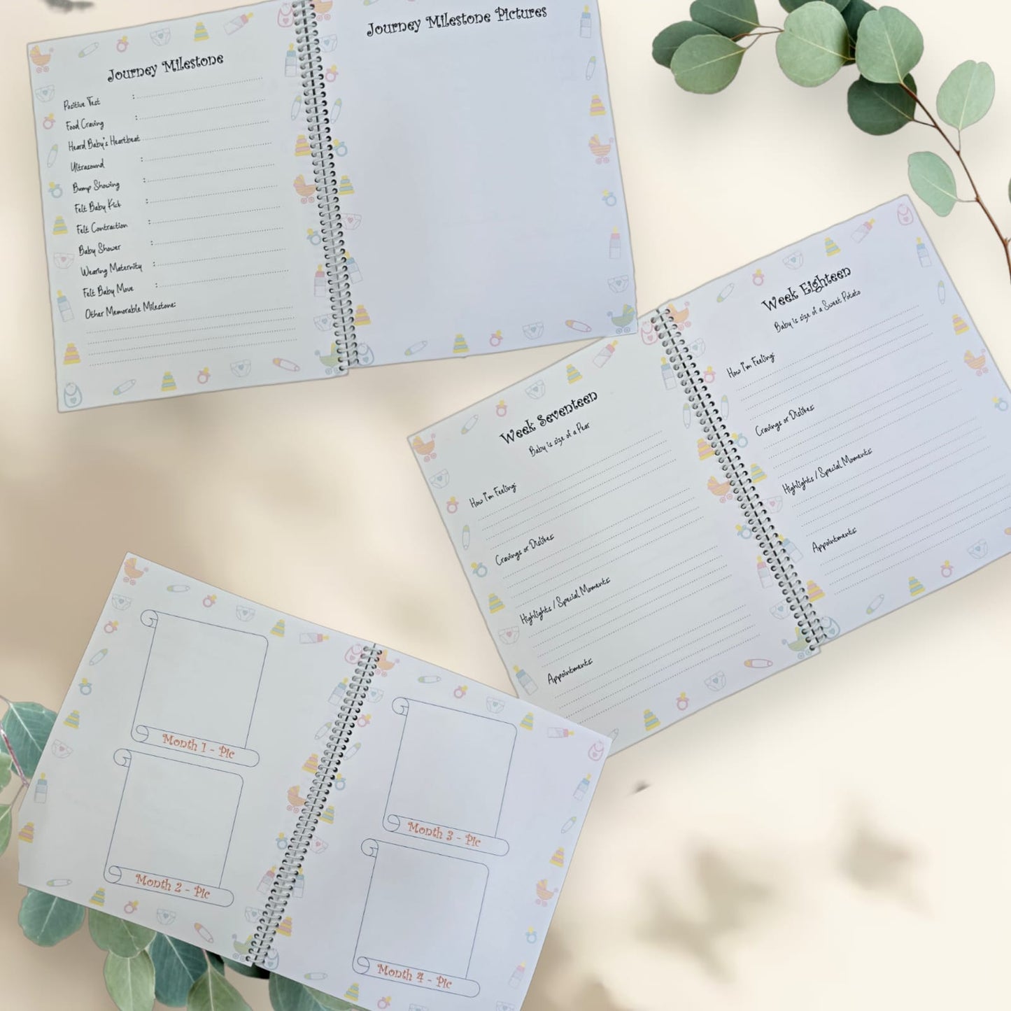 Libro para apuntes del embarazo