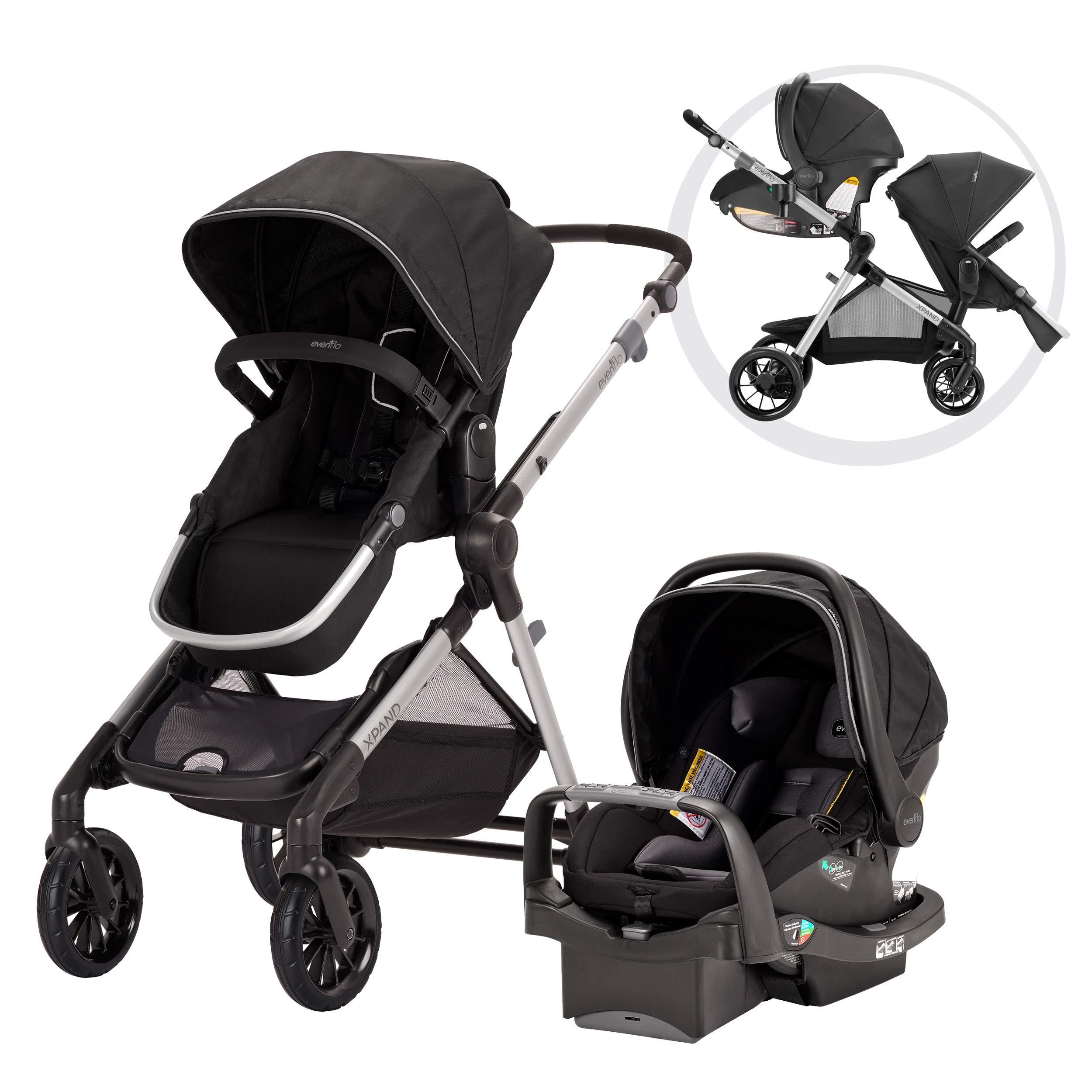 Evenflo Pivot Xpand - Cochecito de bebé individual convertible a doble –  Mom to Mom