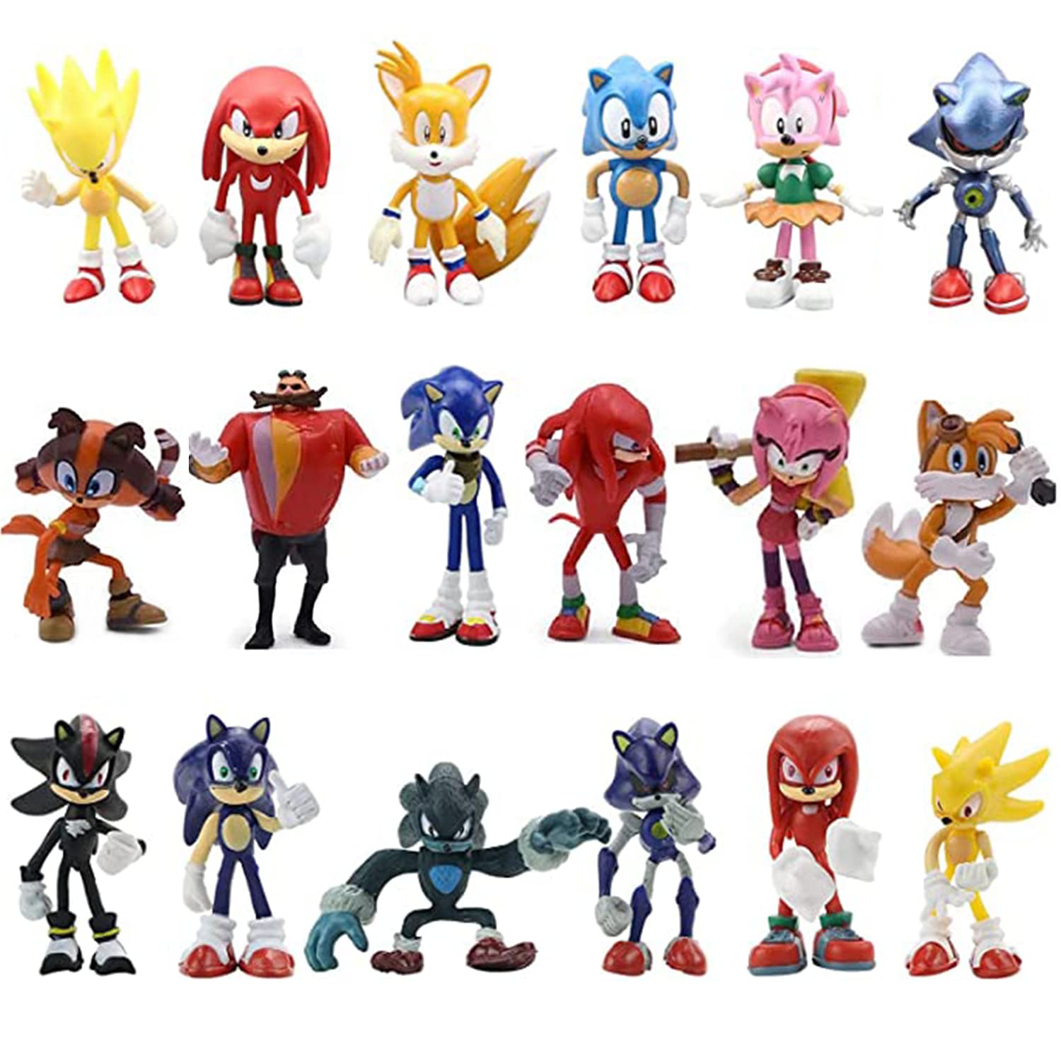 Sonic The Hedgehog - Figuras de acción de juguetes (18 piezas) – Mom to Mom