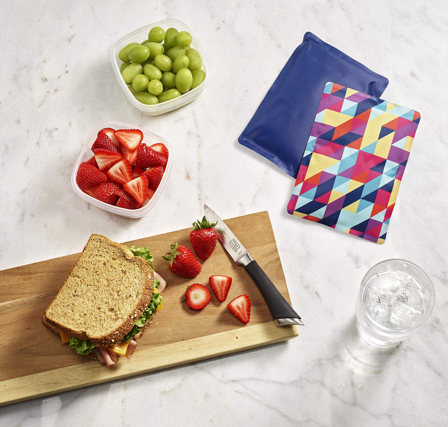 Fit & Fresh juego de 2 bolsas de hielo