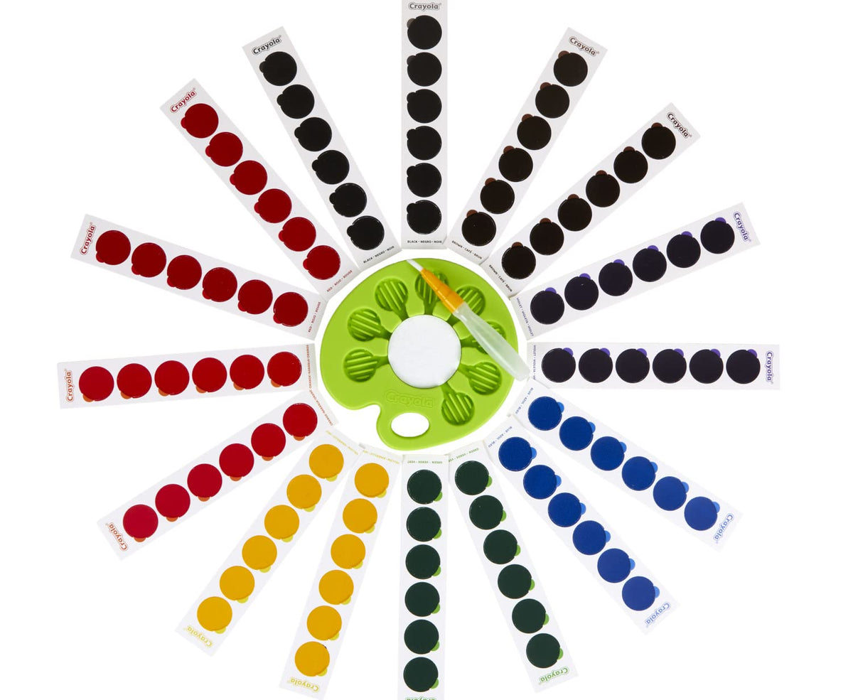 Crayola Paleta de Acuarela Pop & Paint, Kit de Pintura Lavable