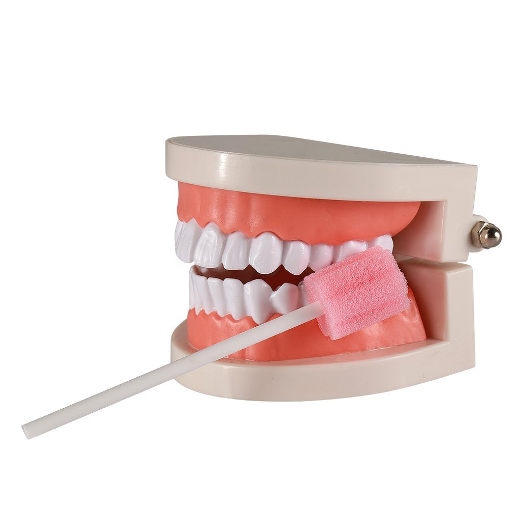 Hisopos desechables sin tratar para el cuidado bucal, 50 Uds