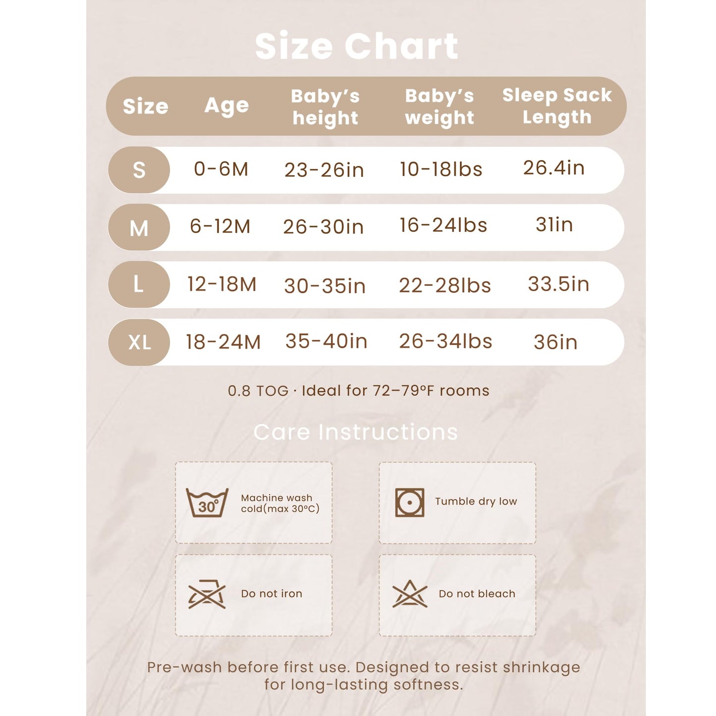 Konssy Saco de dormir de muselina para bebé de 6 a 12 meses, 0.8 TOG, paquete de 2 mantas 100% algodón