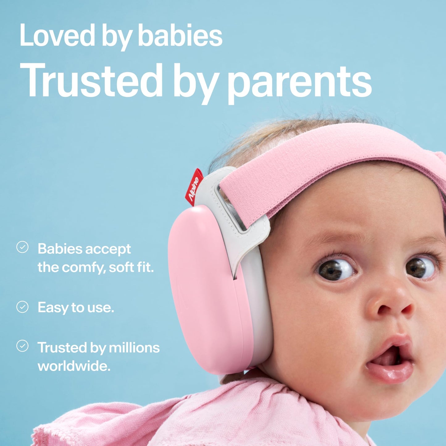 Alpine Muffy Baby - Orejeras para bebés y niños pequeños mejoradas