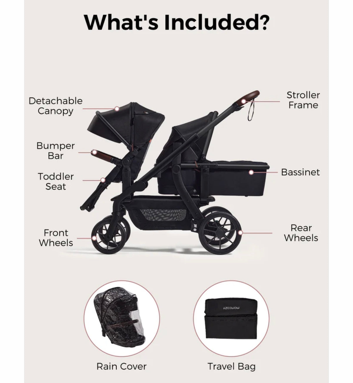 Coche Momcozy para bebé ChangeGo