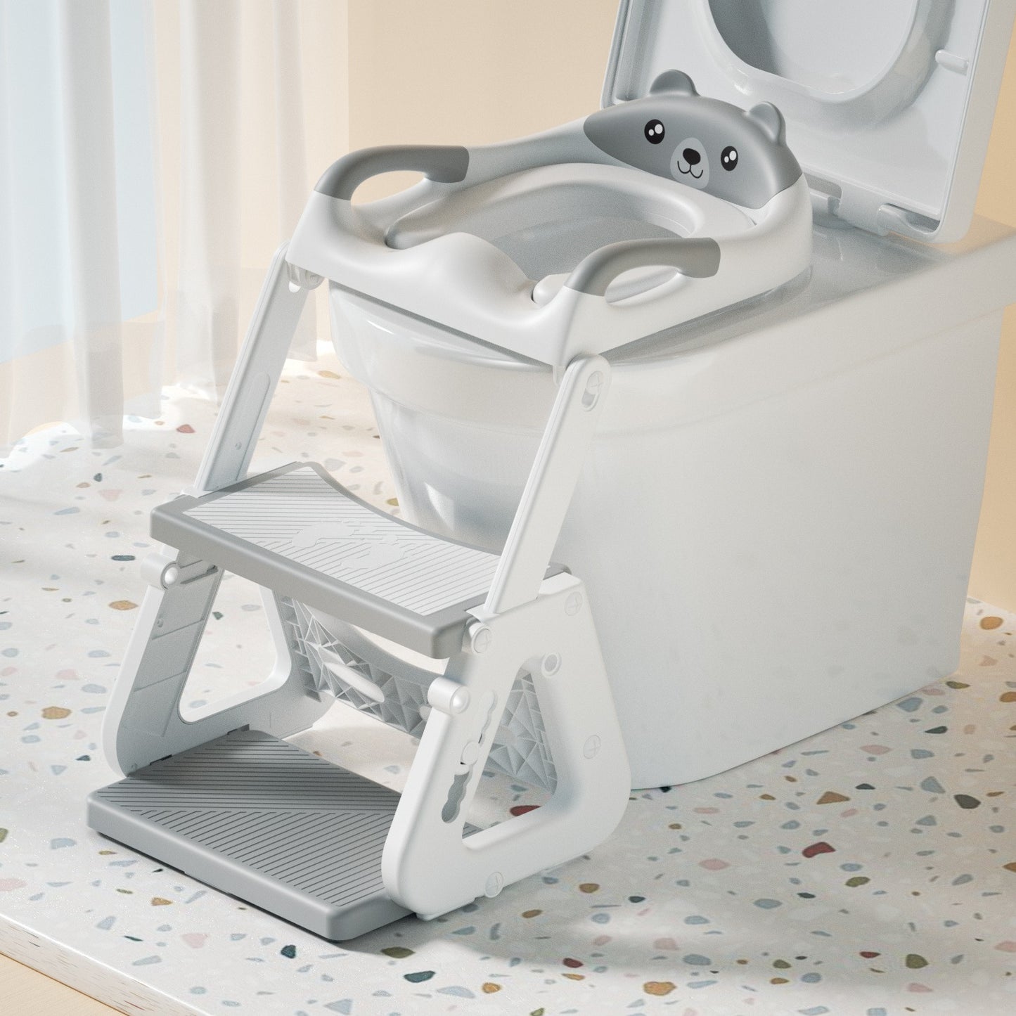 Baño Asiento Entrenador Infantil Para Niños Con Escaleras