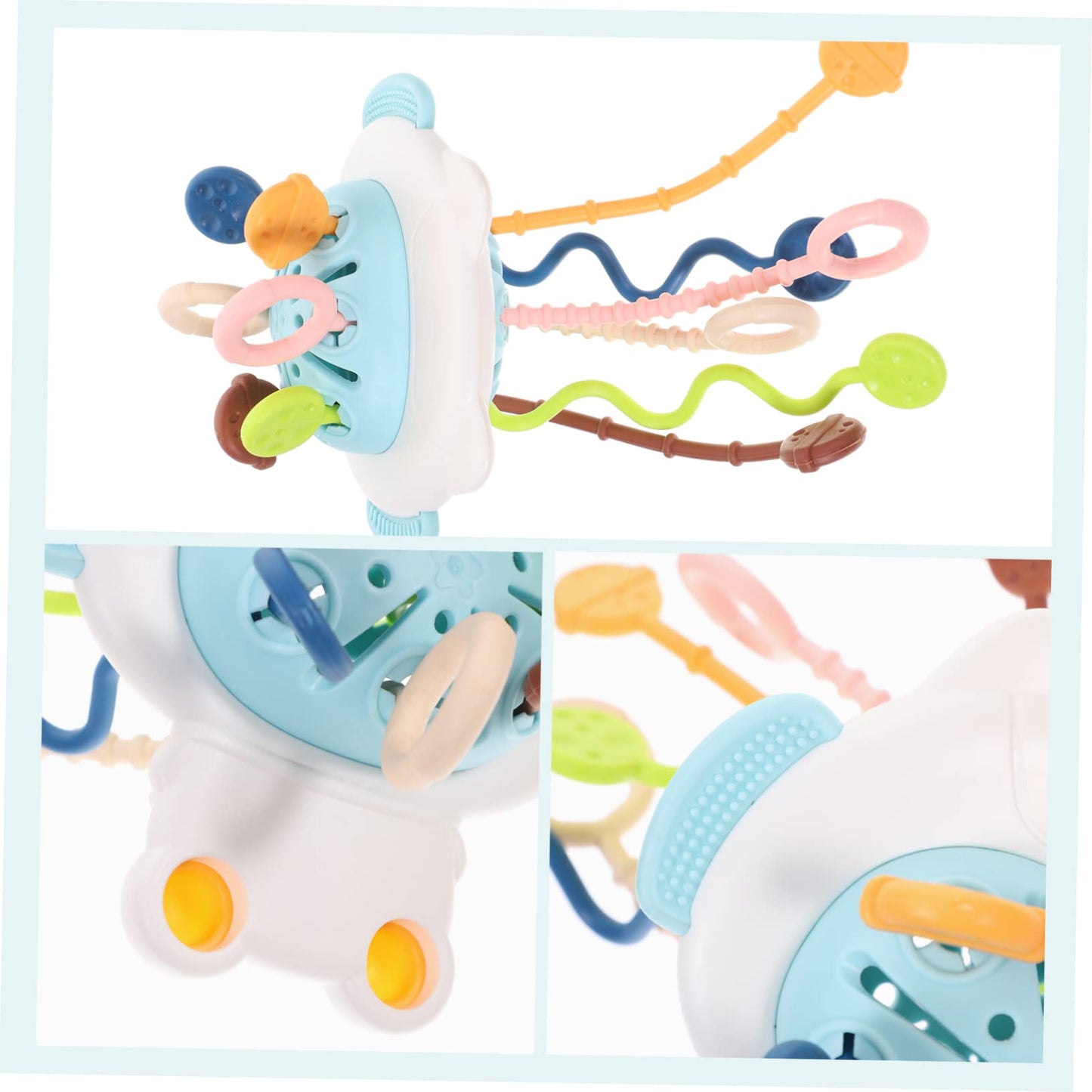 Juguetes con cordón para la dentición del baño