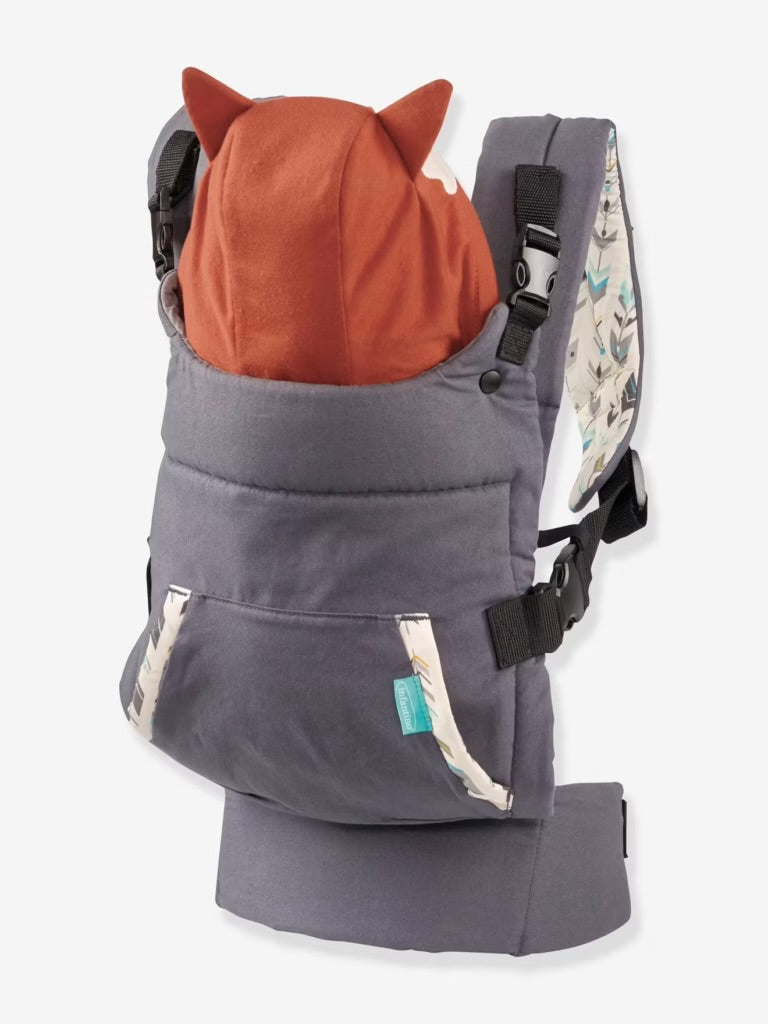 Portabebé Ergonómico Infantino Cuddle Up Fox con Capucha – Desde Recién Nacido hasta 18 kg