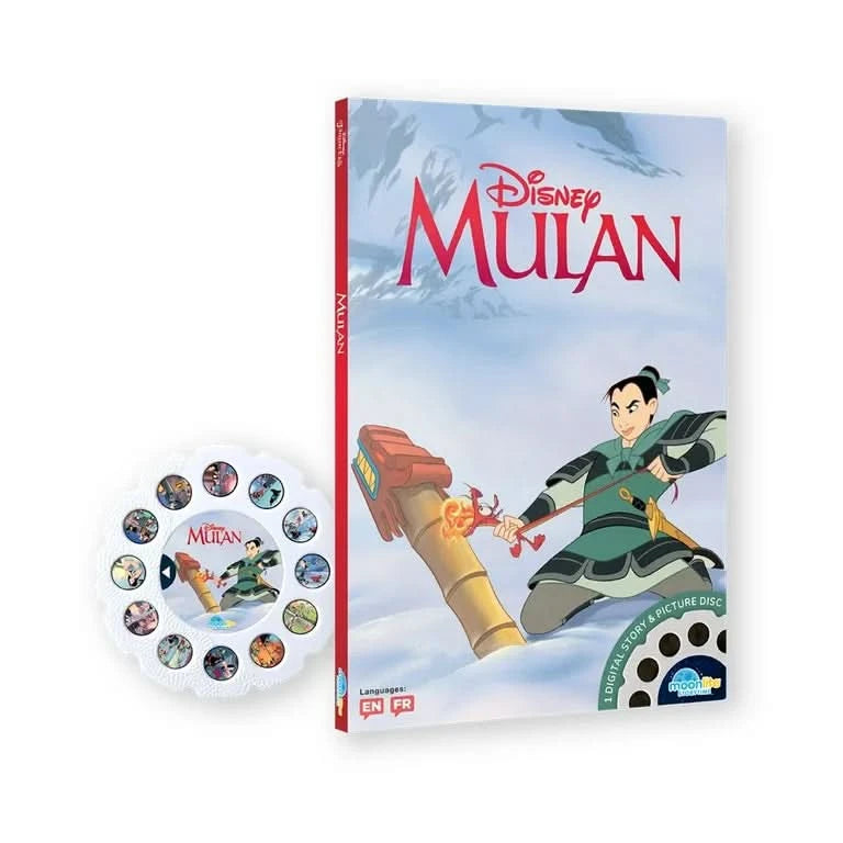 Disney Princess 4 Story Moonlite Projector Set Colección Storybook Interactiva Antes de Acostarse