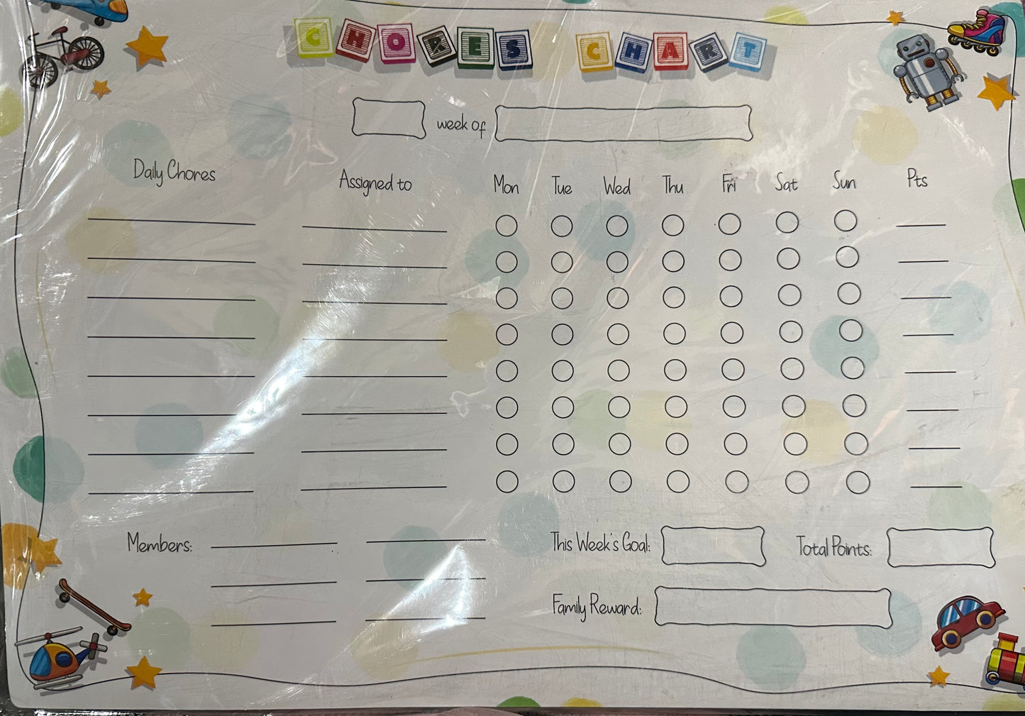 Tabla magnética de tareas Dry Arc