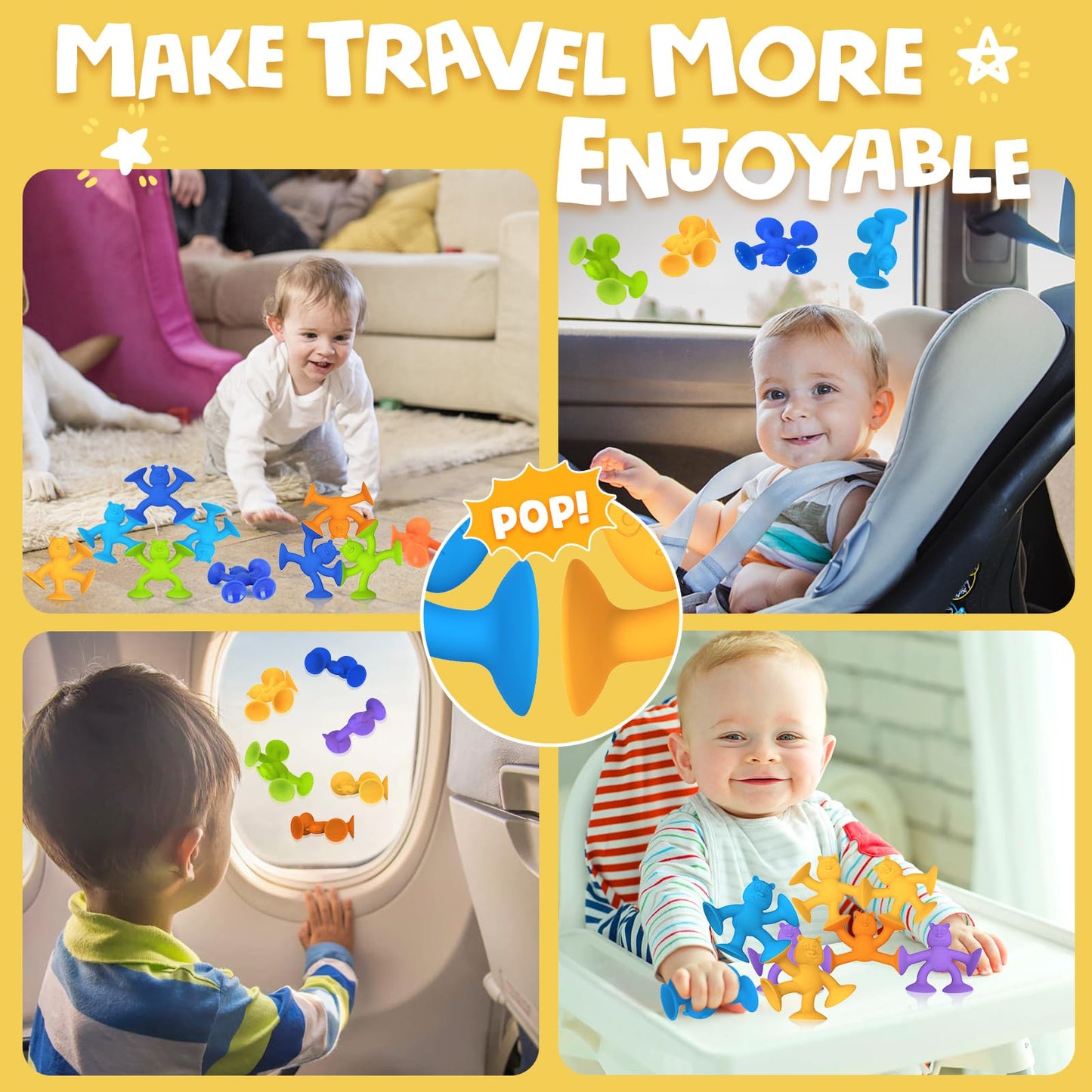 Juguetes de baño con succión para niños 12 piezas