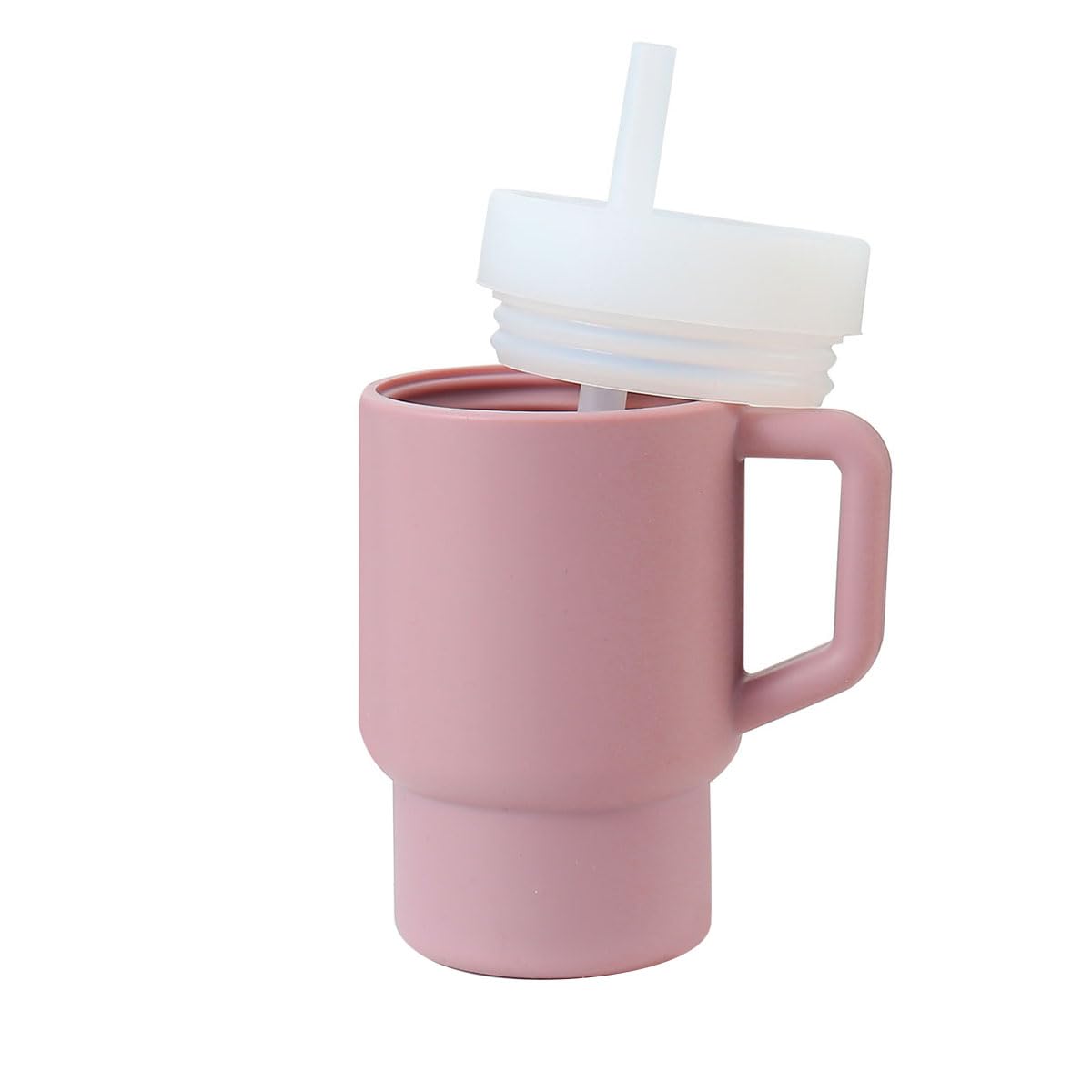 Taza de entrenamiento a prueba de derrames de 9.5 onzas para bebé, sin BPA (rosada)