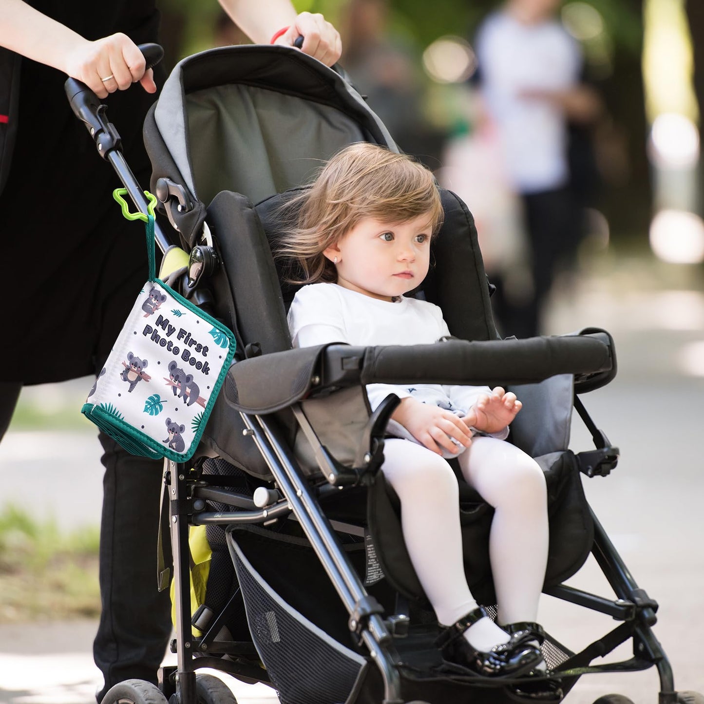 Álbum de fotos de poliéster suave para bebés, con capacidad para 17 fotos de 4 x 6 pulgadas