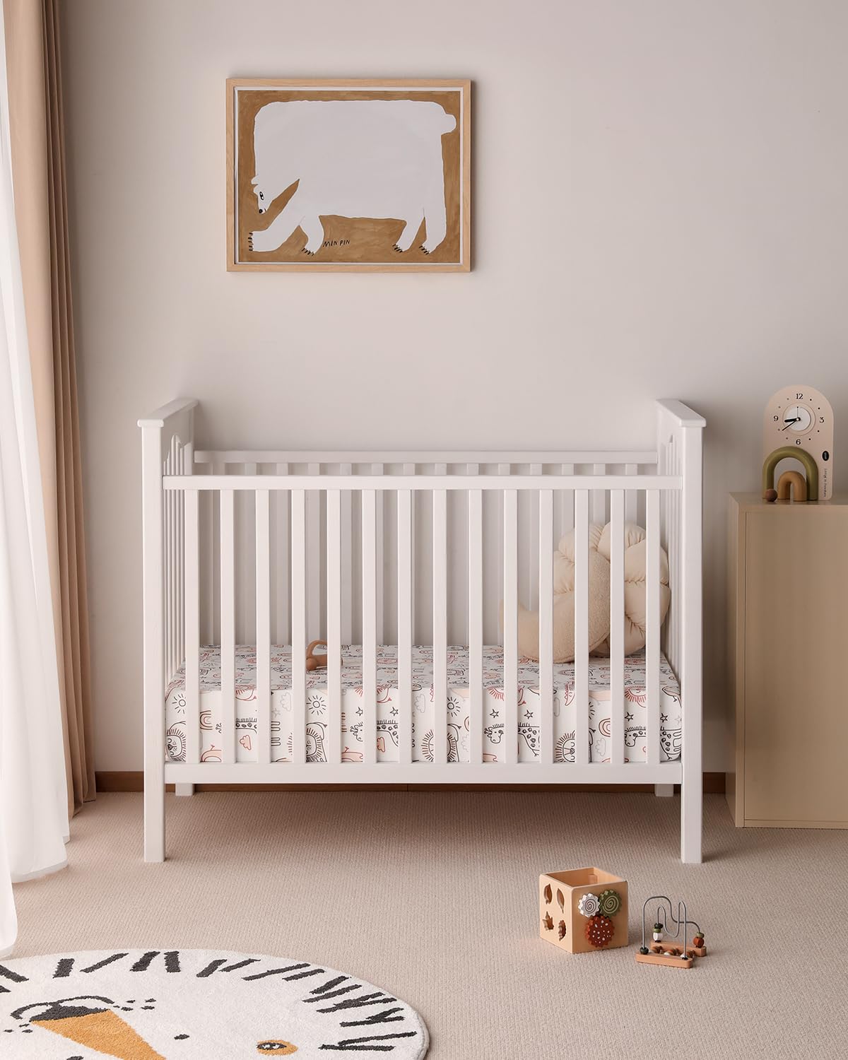 Yoofoss Sábanas para cuna de bebé, paquete de 2 unidades