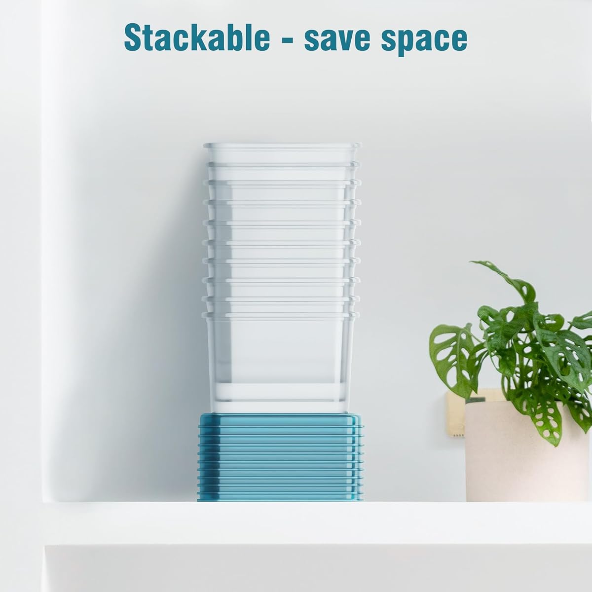 Mosville 10 recipientes pequeños con tapas, 4 onzas