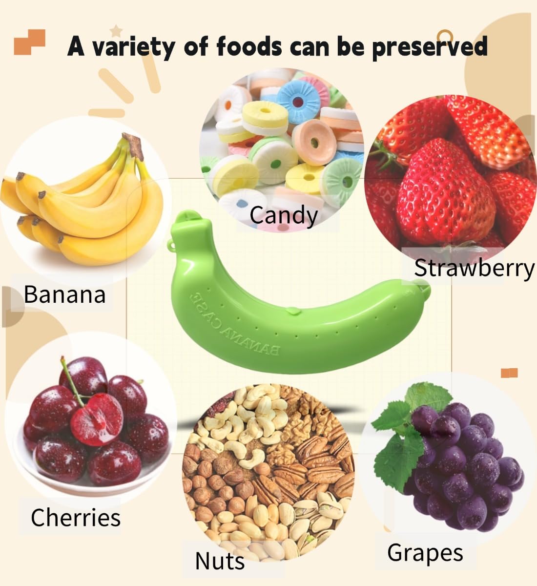 Estuche para banano verde