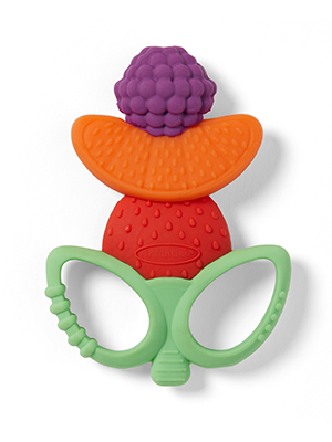 Infantino Lil' Nibbles - Mordedor de silicona texturizado