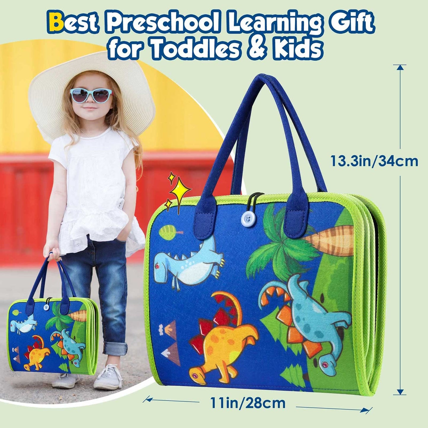 Winblo tablero de actividades para niños pequeños - Juguetes Montessori