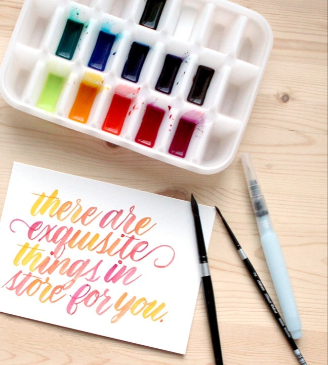 Mondo llama- Set de 6 acuarelas liquidas