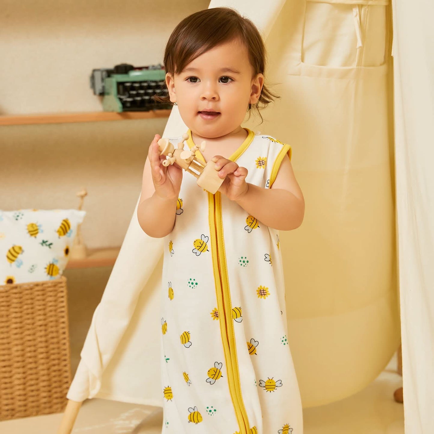 Saco de dormir para bebé DaysU de 6 a 12 meses, 100 % algodón, 0.5tog