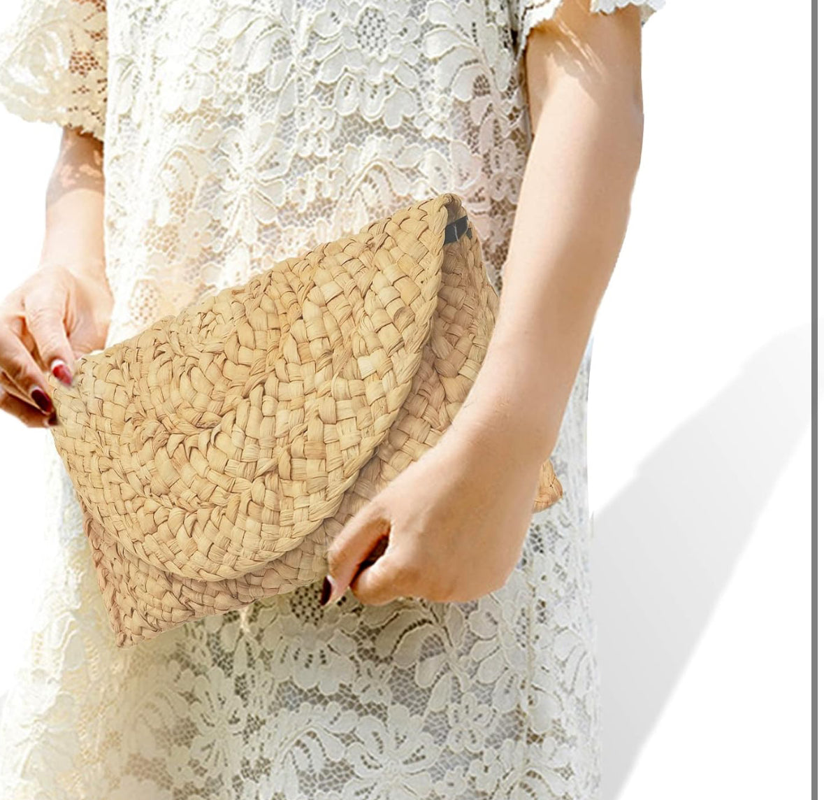 Fozehlad Bolso de mano de paja