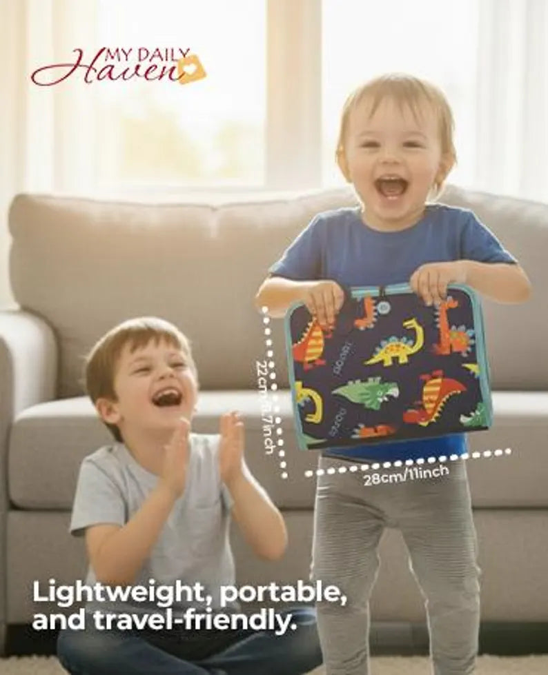 Tablero de actividades Montessori, juguete para niños pequeños, niño, dinosaurio