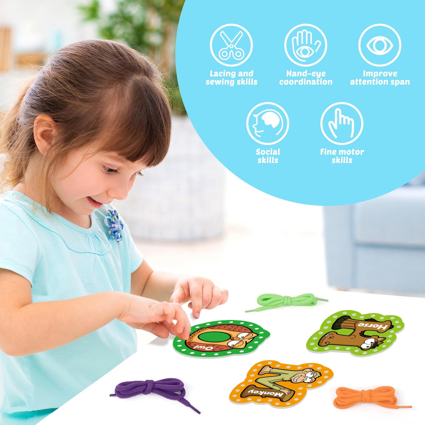 Tarjetas de atar con el alfabeto Aizweb