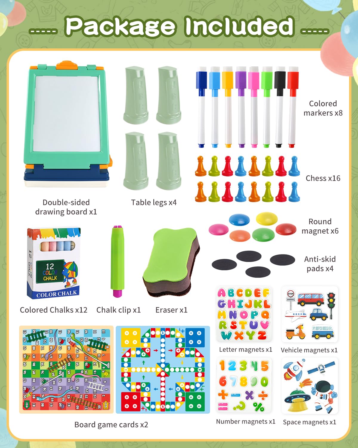 Elovien caballete de mesa para niños pequeños