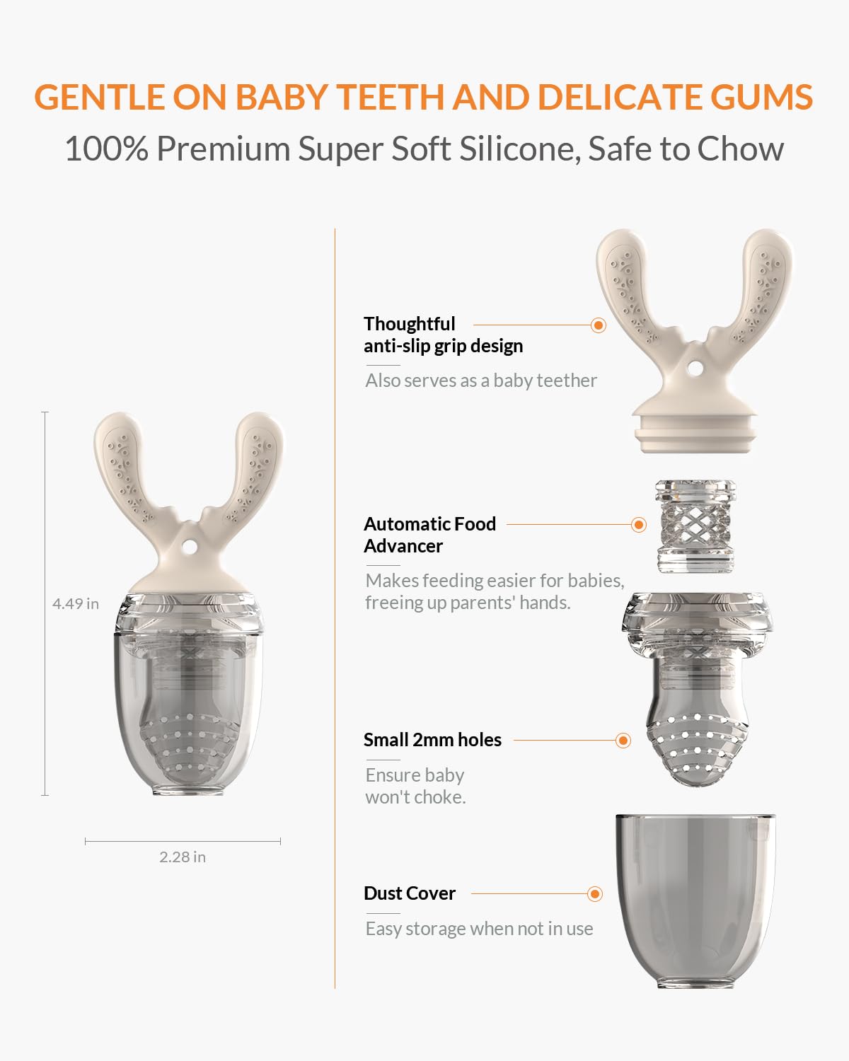 Comedero de frutas Infinno Baby para bebés