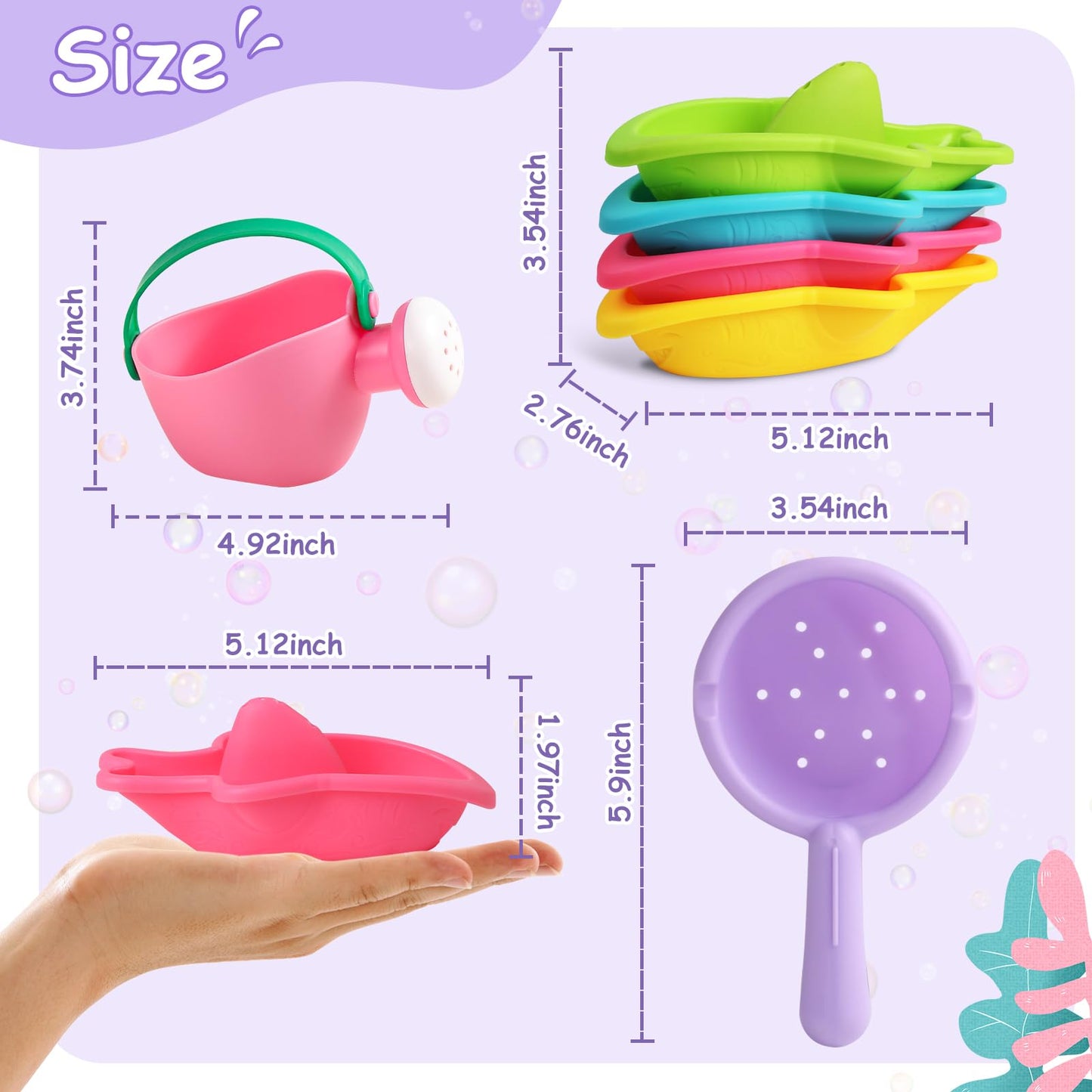 Fajiabao Juguetes de baño para bebés