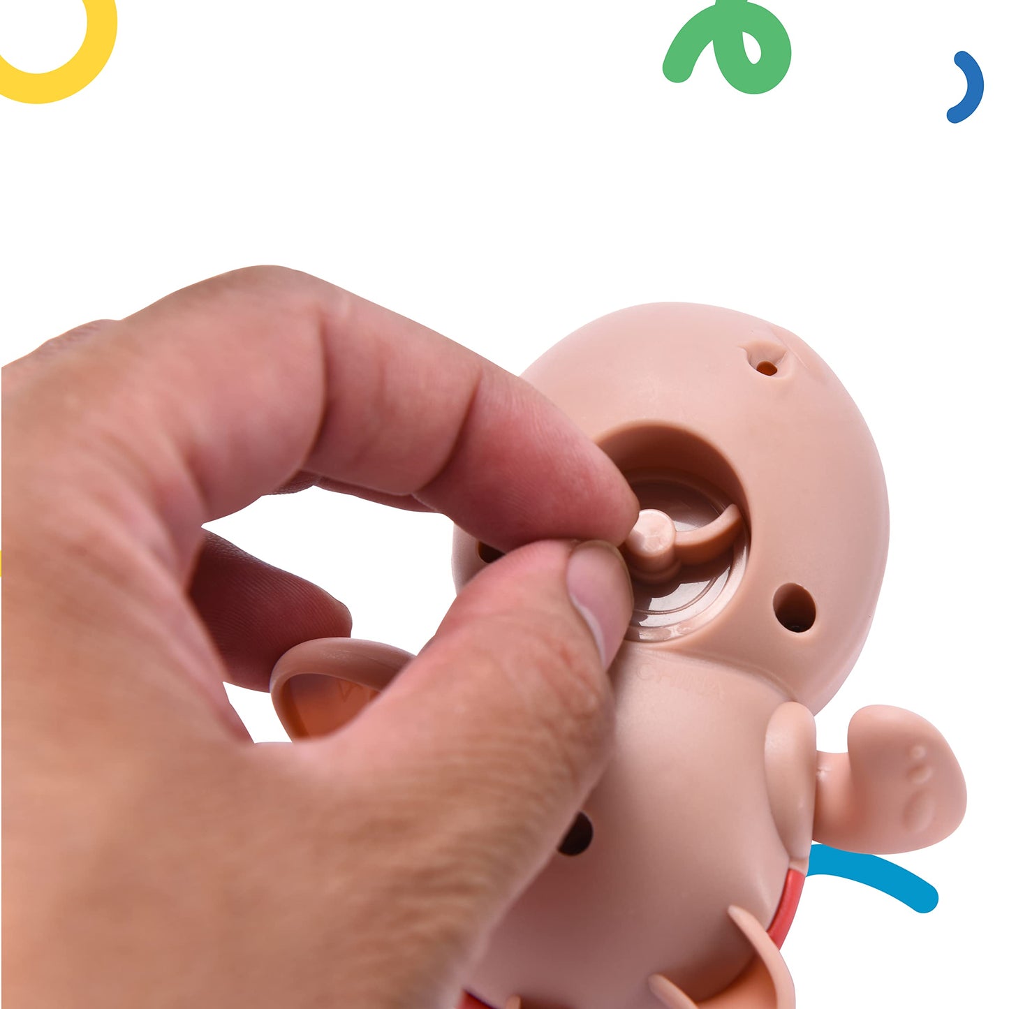 juguete de bañera de tortugas de natación de 3 piezas