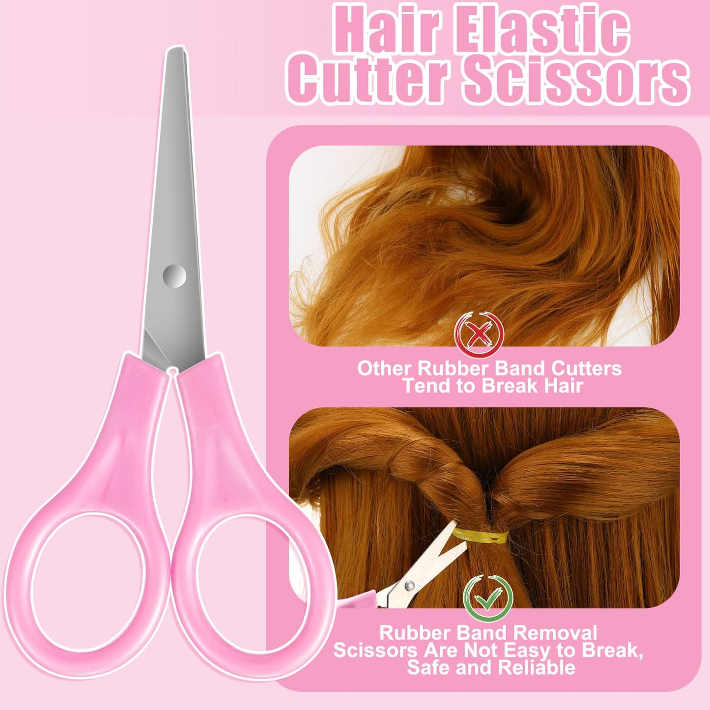 Bandas de goma de 28 colores para el cabello, 1500 unidades de bandas elásticas para el pelo de bebé niña