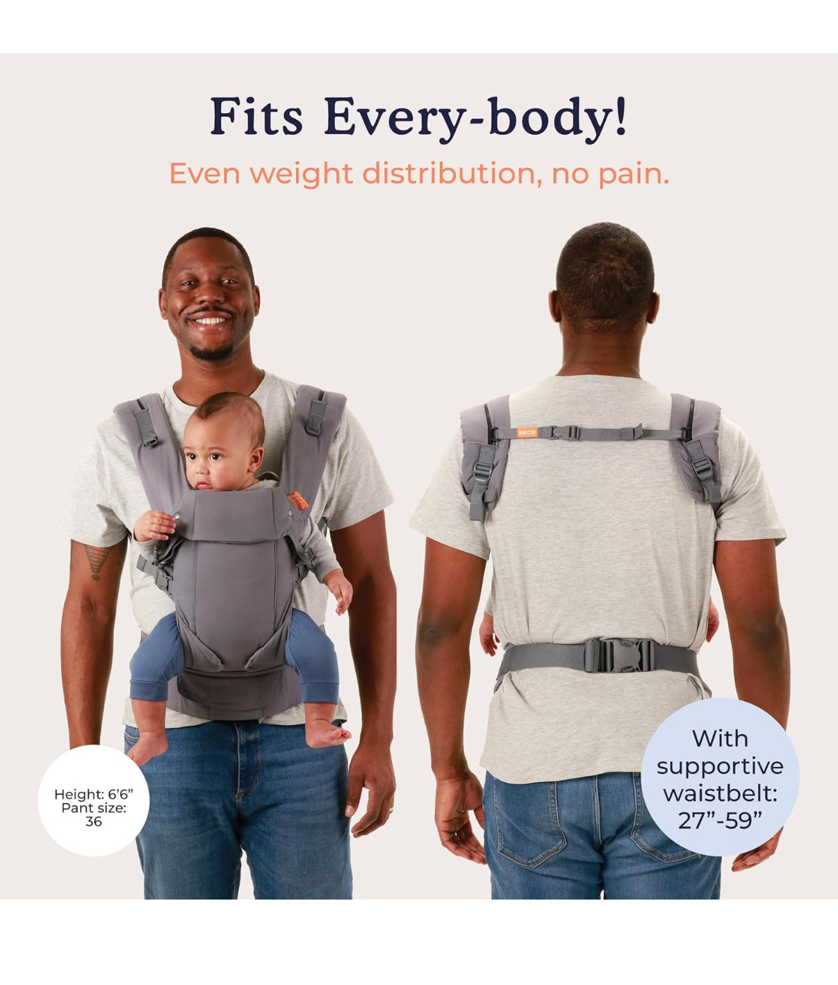 Beco Gemini - Portabebés, talla única