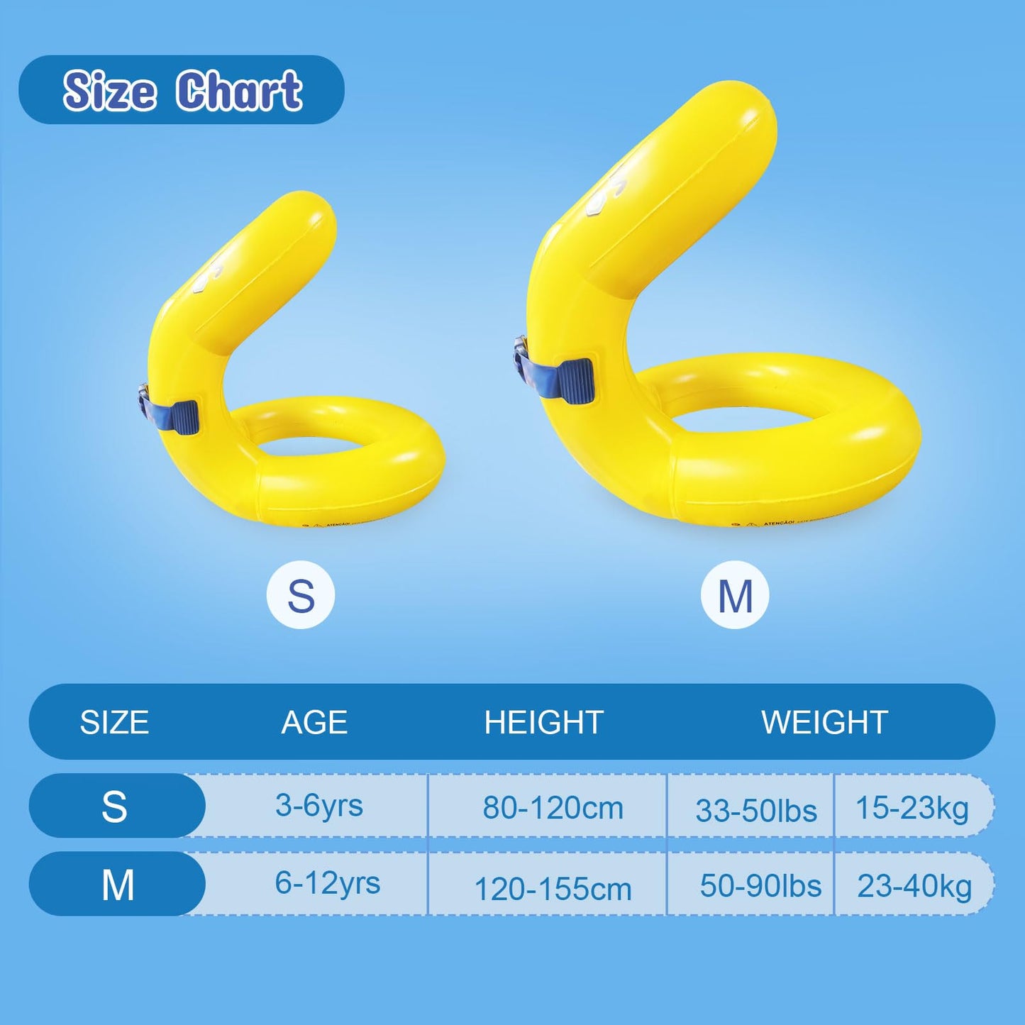 Chaleco de natación para niños de 33 a 88 libras