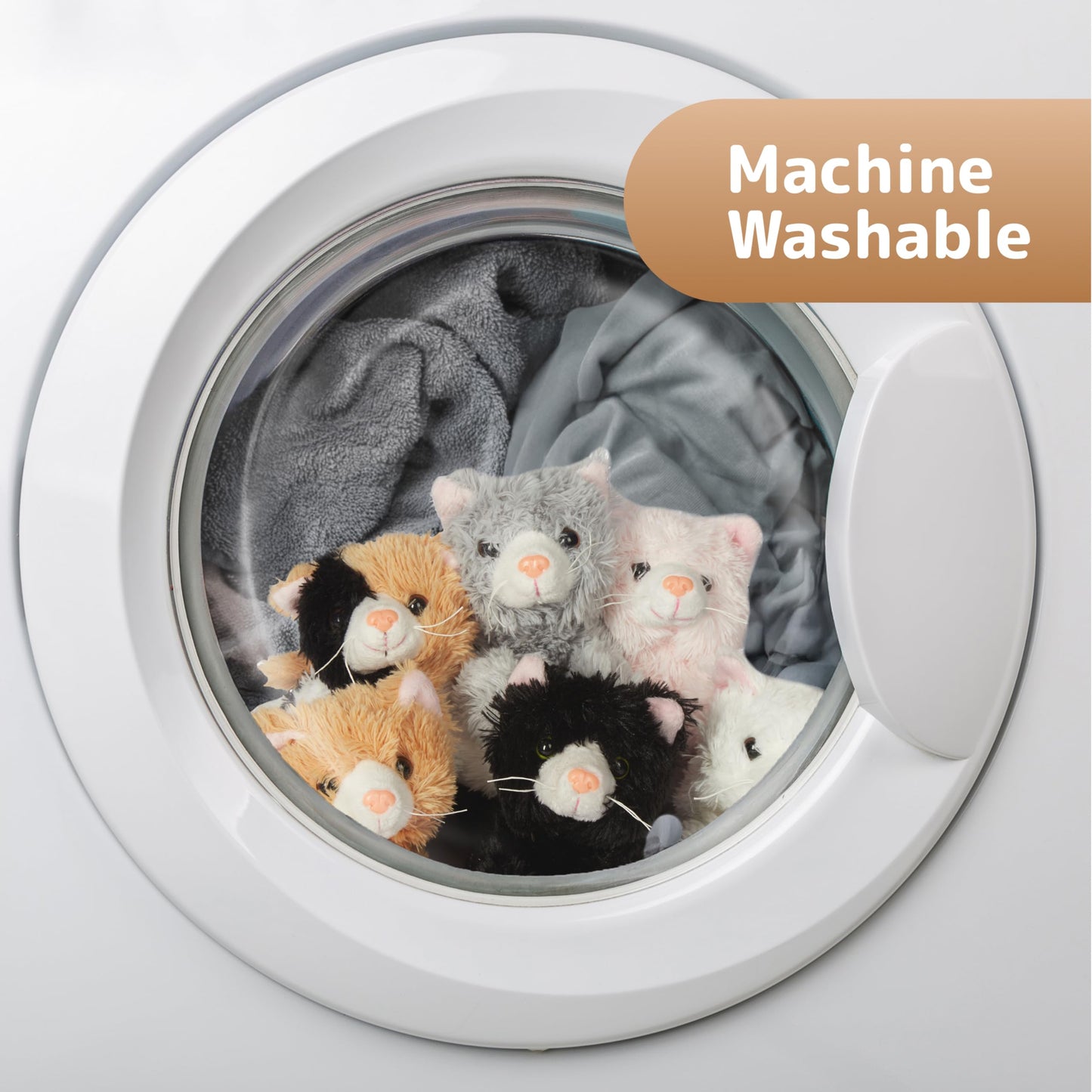 PREXTEX - Gato de peluche realista de 15 cm con detalles realistas