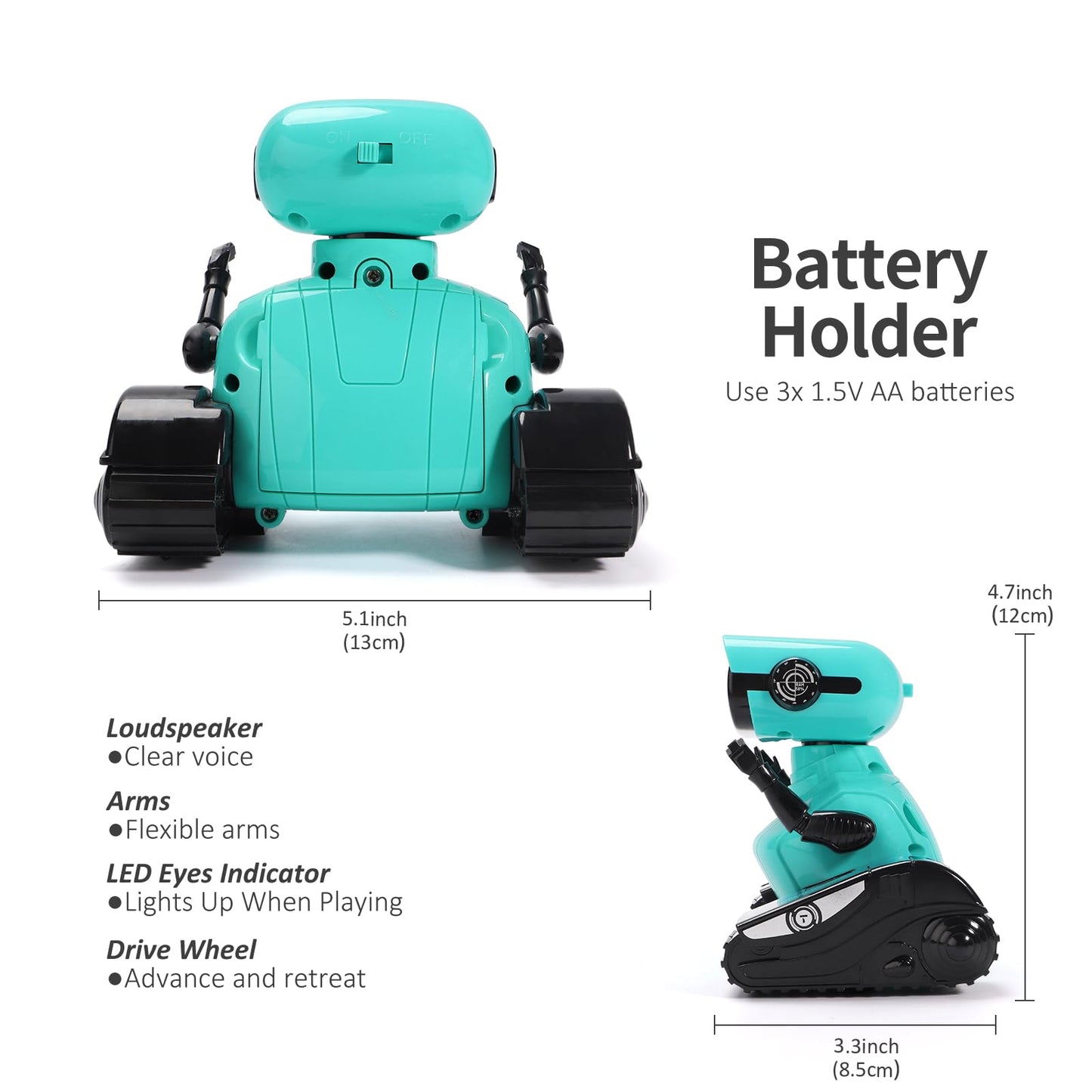 GILOBABY - Juguetes de robots, juguete de robot con control remoto