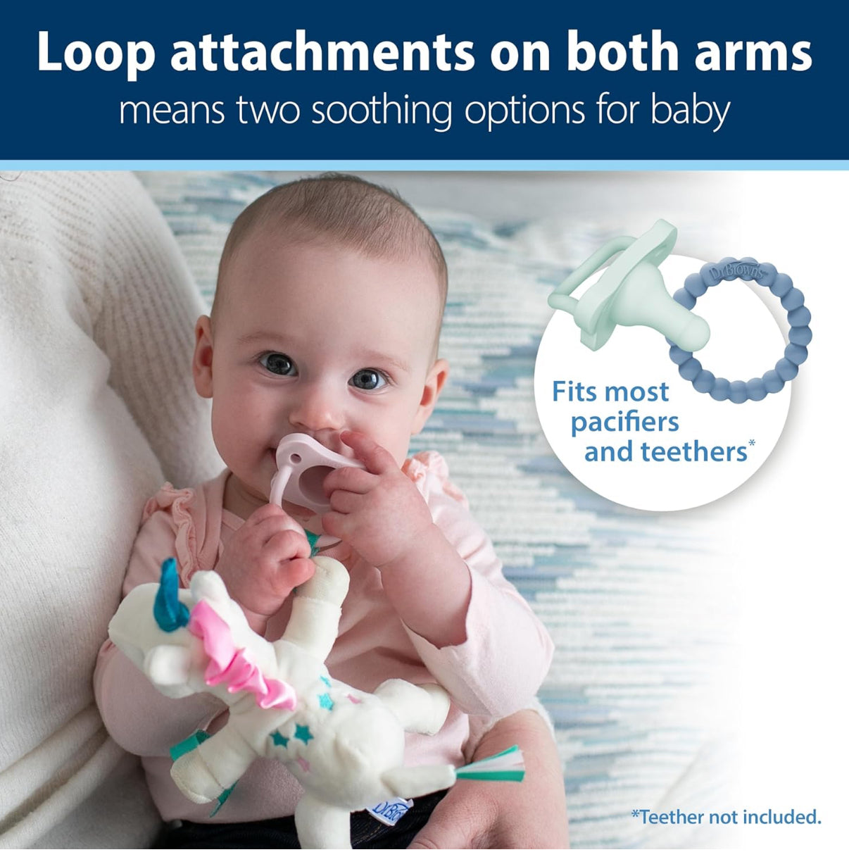 biberón estrecho de 8 oz + Unicornio para chupeta