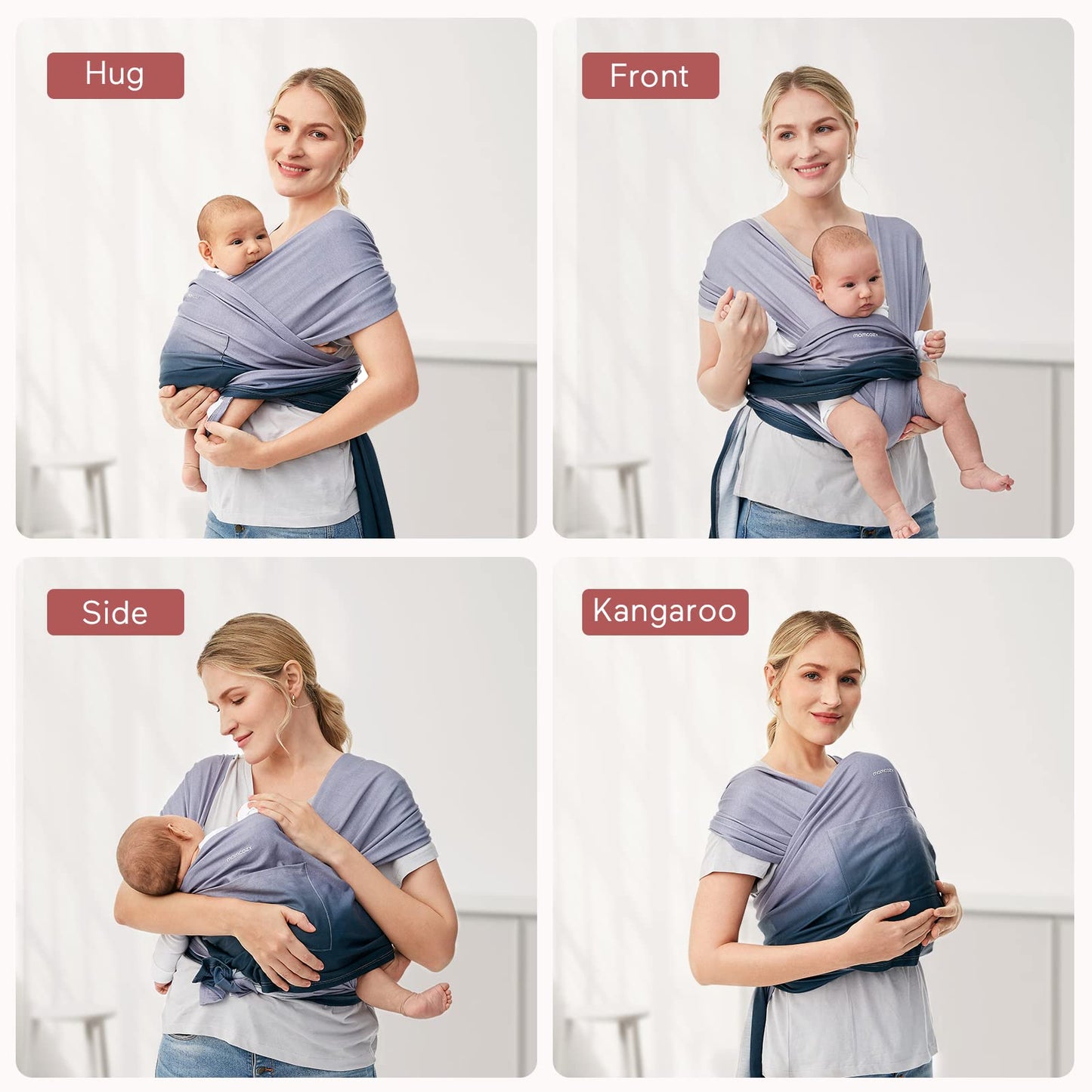 Momcozy Eslingas portabebés para recién nacidos de hasta 50 libras