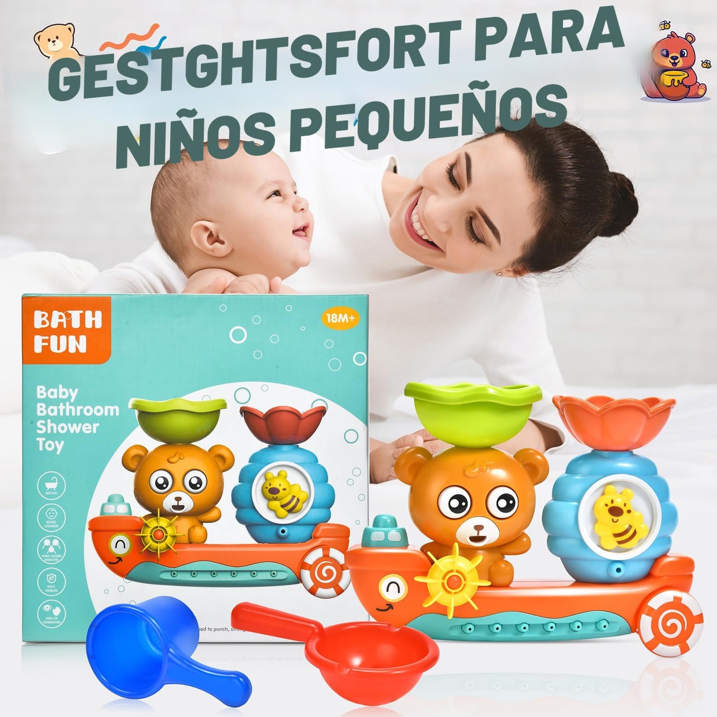 GOODLOGO juguete de bañera en el baño