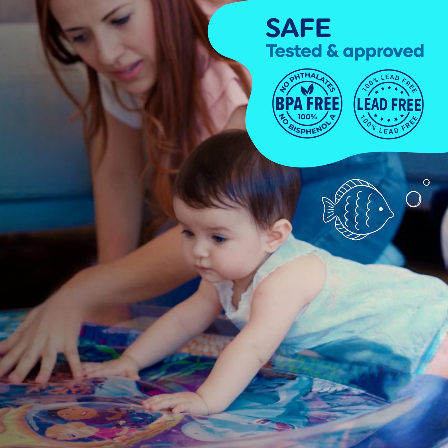 Tapete de agua prémium para el tiempo boca abajo