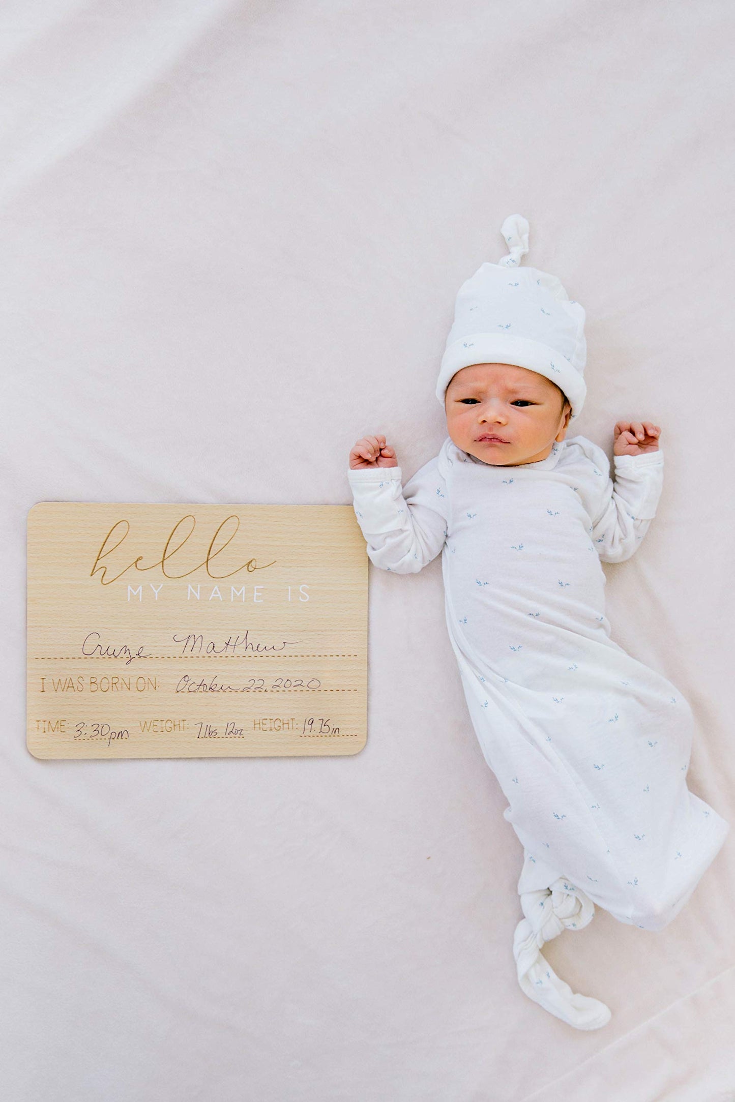 Pearhead Letrero de bienvenida para bebé