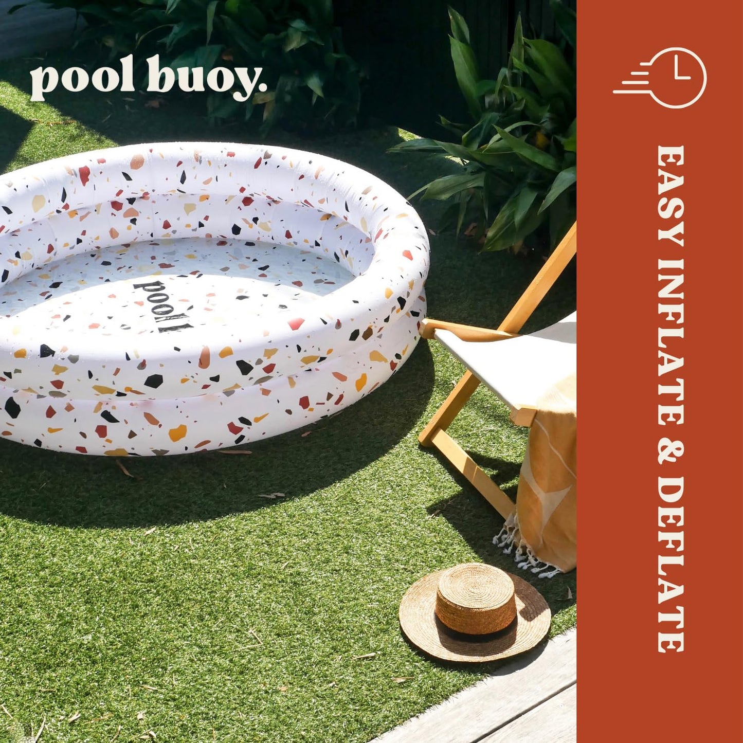 Pool Buoy Piscina inflable redonda con bolsa de almacenamiento